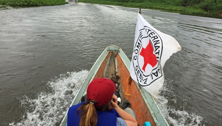 Zona rural de Chocó, Colombia. Equipo del CICR camino a entregar ayuda humanitaria de emergencia. Laura Aguilera/CICR